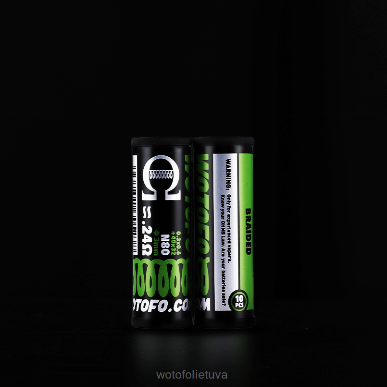 dviejų branduolių lydytas claptonas 0,28 omo 10 vnt WOTOFO flavours - Wotofo iš anksto sukonstruotos ritės AS76T314