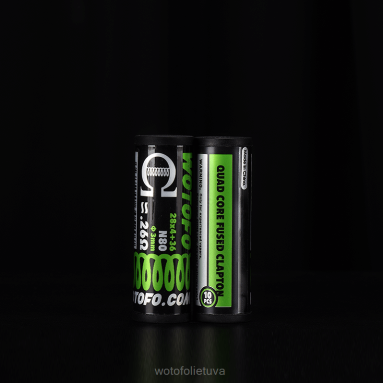 dviejų branduolių lydytas claptonas 0,28 omo 10 vnt WOTOFO flavours - Wotofo iš anksto sukonstruotos ritės AS76T314