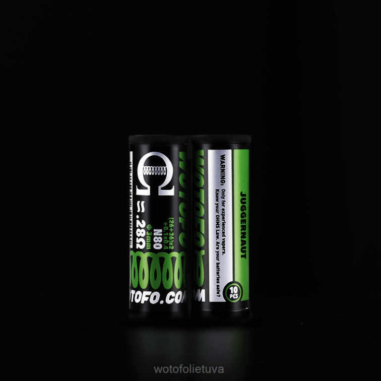 dviejų branduolių lydytas claptonas 0,28 omo 10 vnt WOTOFO flavours - Wotofo iš anksto sukonstruotos ritės AS76T314
