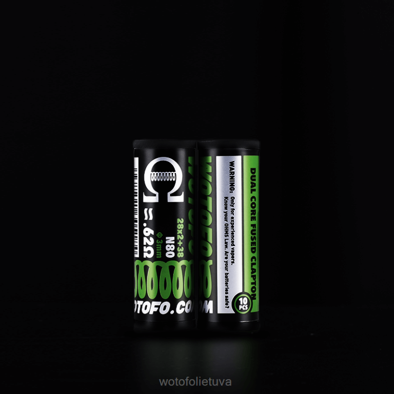 dviejų branduolių lydytas claptonas 0,28 omo 10 vnt WOTOFO flavours - Wotofo iš anksto sukonstruotos ritės AS76T314