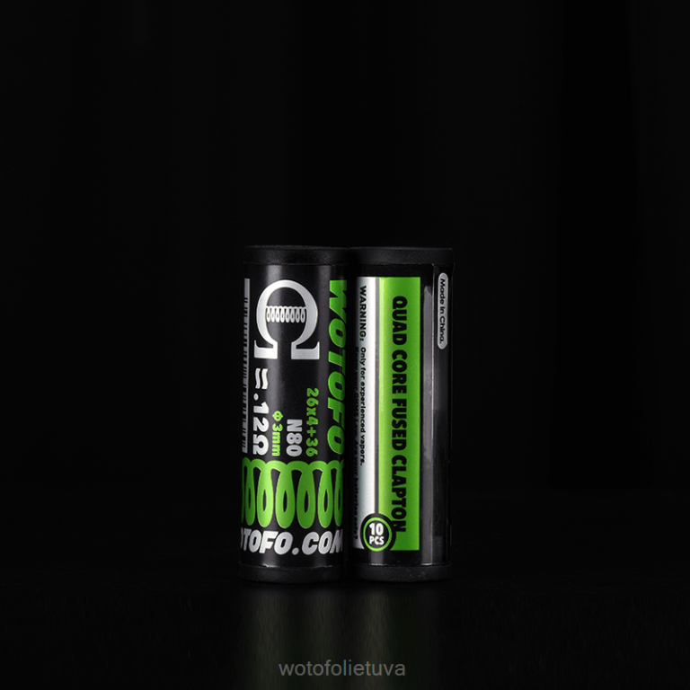 dviejų branduolių lydytas claptonas 0,28 omo 10 vnt WOTOFO flavours - Wotofo iš anksto sukonstruotos ritės AS76T314