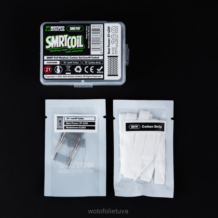 nexmesh chill WOTOFO reviews - Wotofo SMRT pnp tinklinės medvilnės rinkinys AS76T317