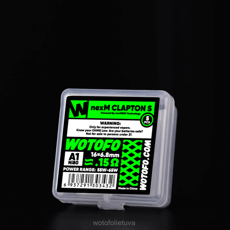 nexmesh clapton s 5vnt WOTOFO Vilnius - Wotofo NEXMESH tinklelio ritė AS76T312