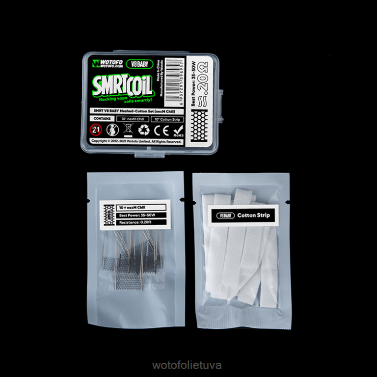 nexmesh turbo WOTOFO price - Wotofo SMRT v8 kūdikio tinklinio medvilnės rinkinys AS76T368
