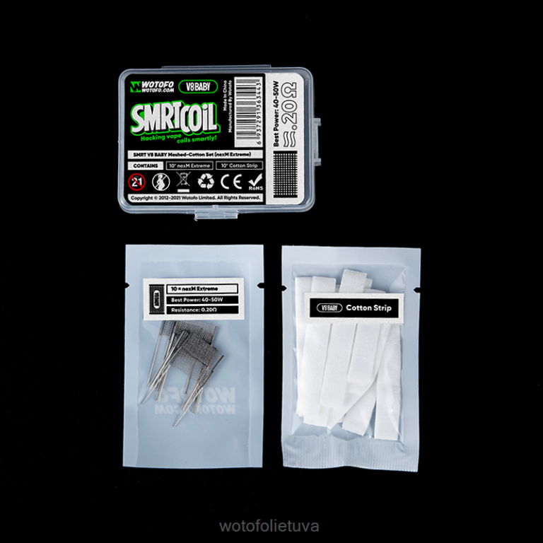 nexmesh turbo WOTOFO price - Wotofo SMRT v8 kūdikio tinklinio medvilnės rinkinys AS76T368