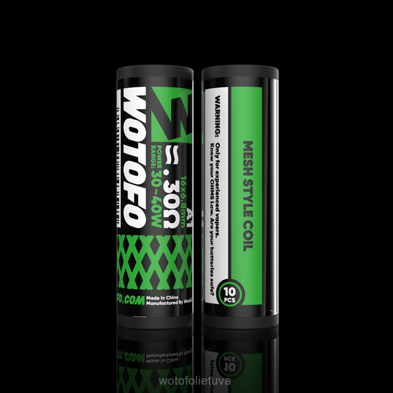 profilis ps 0,3ohm 10vnt WOTOFO disposable vape - Wotofo tinklelio stiliaus ritė AS76T315