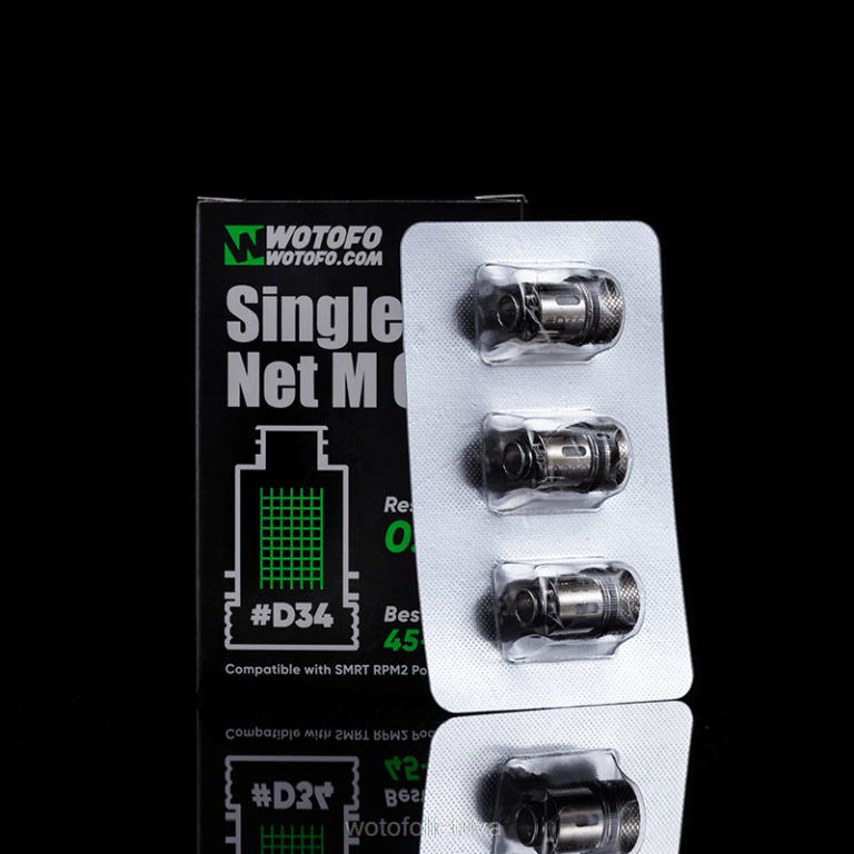 d31 a1 kūginis tinklelis 3vnt WOTOFO vape review - Wotofo SMRT rpm2 pod ritė AS76T373