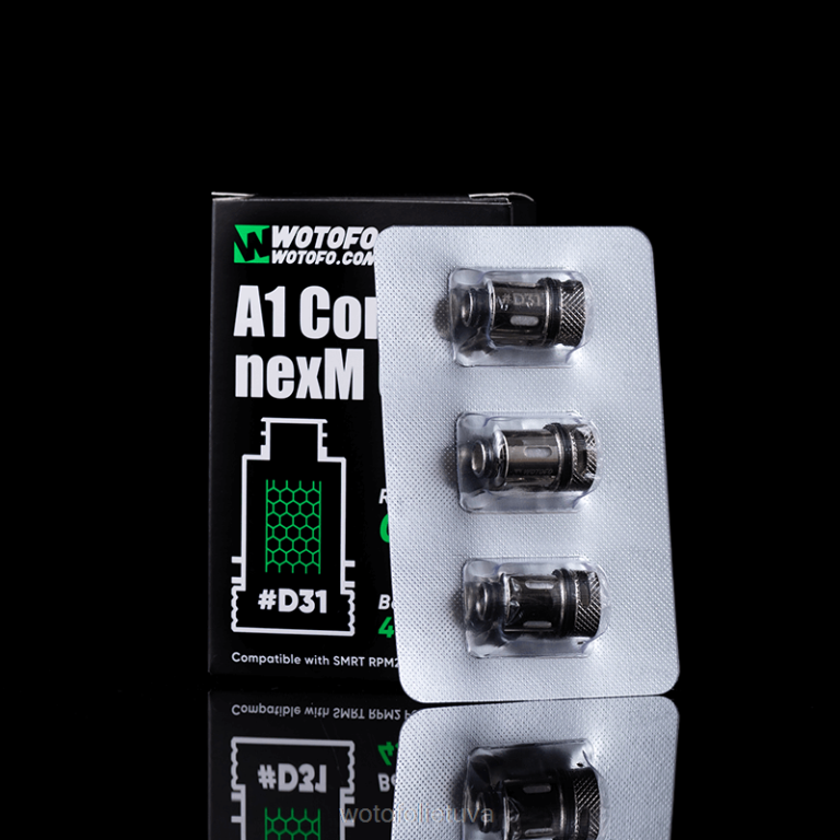 d31 a1 kūginis tinklelis 3vnt WOTOFO vape review - Wotofo SMRT rpm2 pod ritė AS76T373