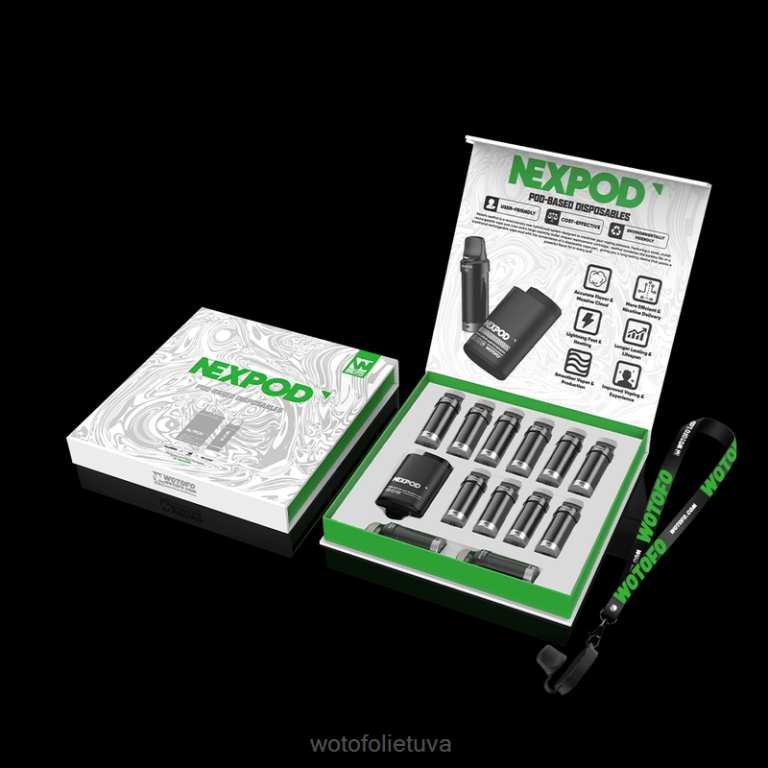 būtiniausia dėžutė WOTOFO Lietuva - Wotofo NEXPOD rinkinys 50mg AS76T11