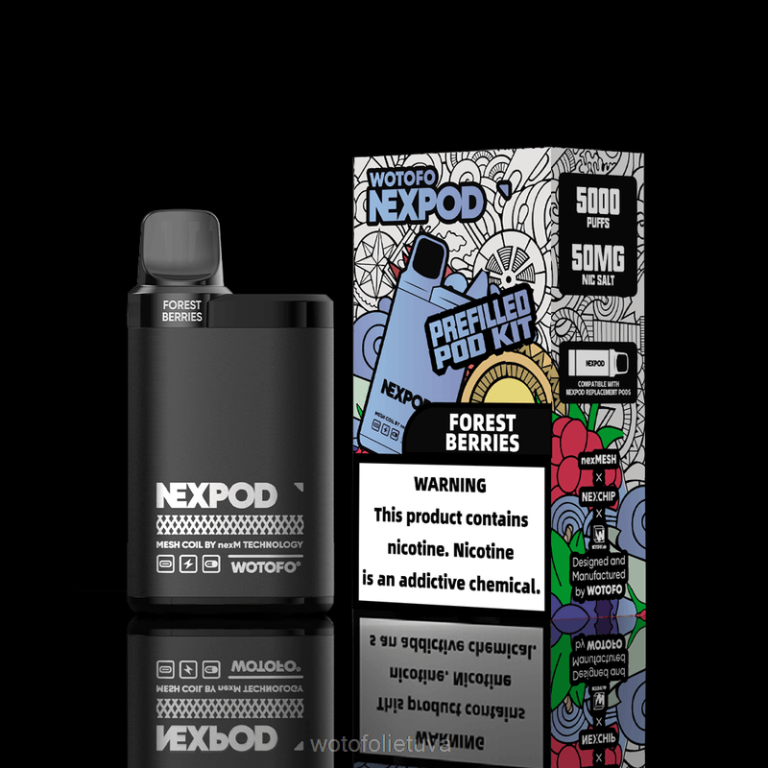 būtiniausia dėžutė WOTOFO Lietuva - Wotofo NEXPOD rinkinys 50mg AS76T11