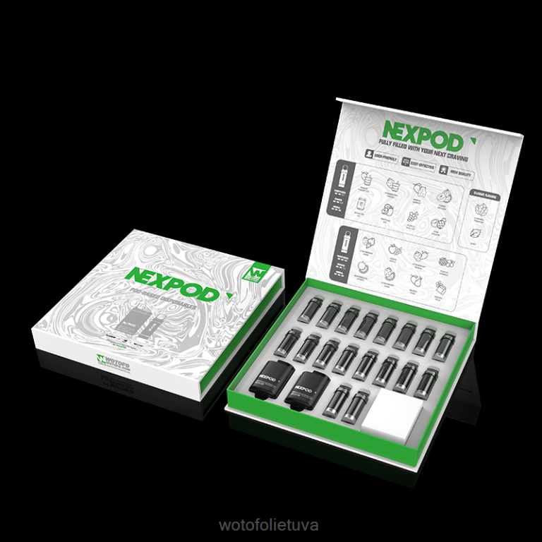 viskas įskaičiuota dėžutė WOTOFO price - Wotofo NEXPOD rinkinys 20mg AS76T8